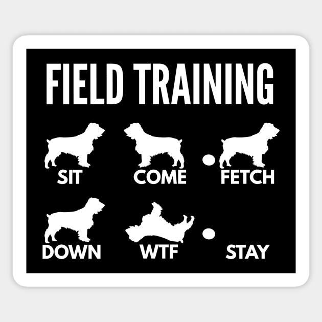 Field Training Field Spaniel Tricks Sticker by DoggyStyles